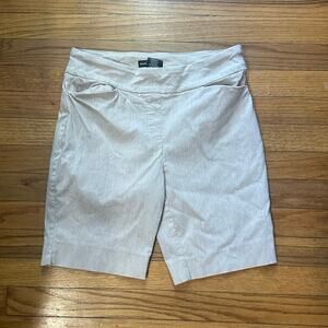 Hilary Radley Pull On Bermuda Shorts Mid Rise